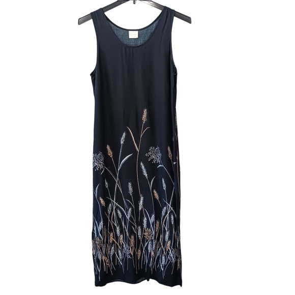 Dresses & Skirts - Women's Maxi Dress 12 Blue Boho Hippie Cottage Core Peasant Minimalist Y2k 90s